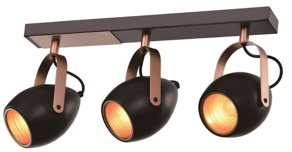 Potrójna lampa sufitowa Anica 93-82589 Candellux regulowana czarna