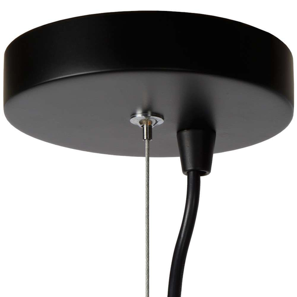 Loftowa LAMPA wisząca LEANNE  21421/06/30 Lucide metalowa OPRAWA zwis czarny