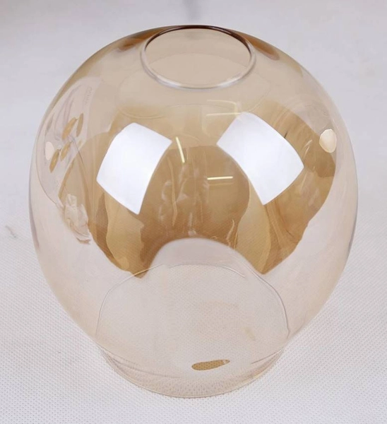 Szklana lampa wisząca Aspa 31-00583 Candellux do jadalni czarna brązowa