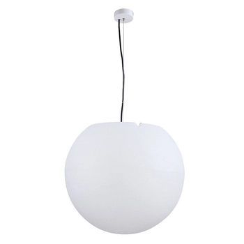 Ogrodowa lampa wisząca Cumulus 9607 kula na taras outdoor biała