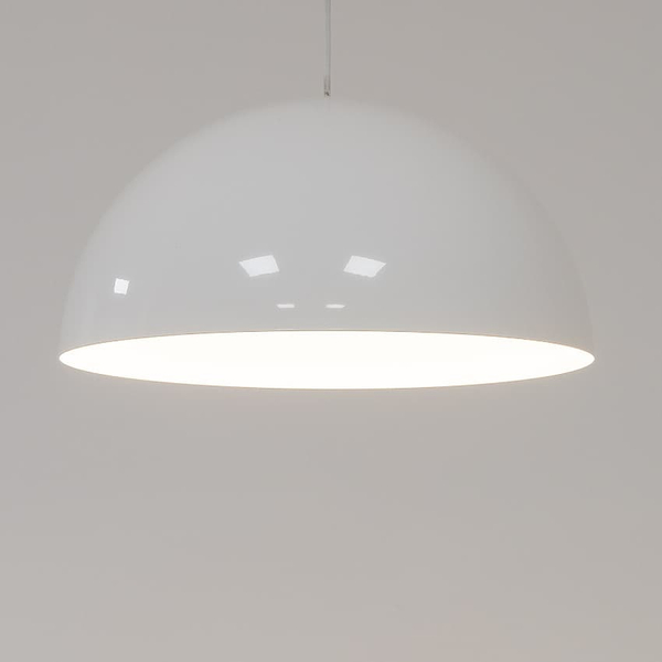 Wisząca lampa do jadalni Hemisphere Super 10696 Nowodvorski kopuła biała
