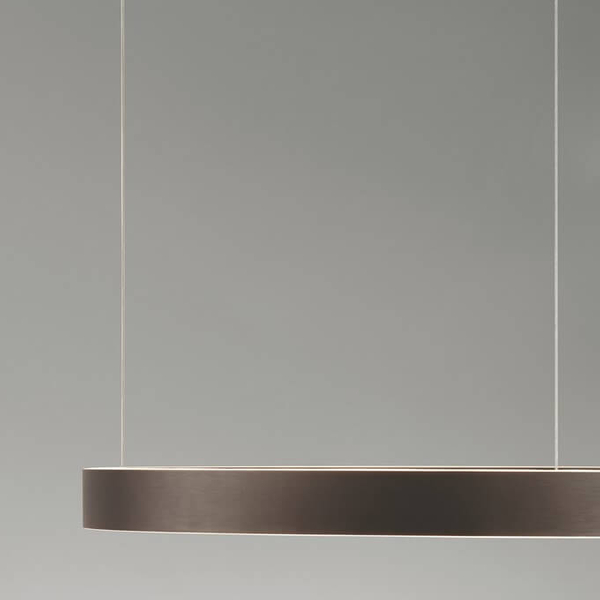 Salonowa lampa wisząca BARI LE44318 LED 60W 3000K pierścień brązowy