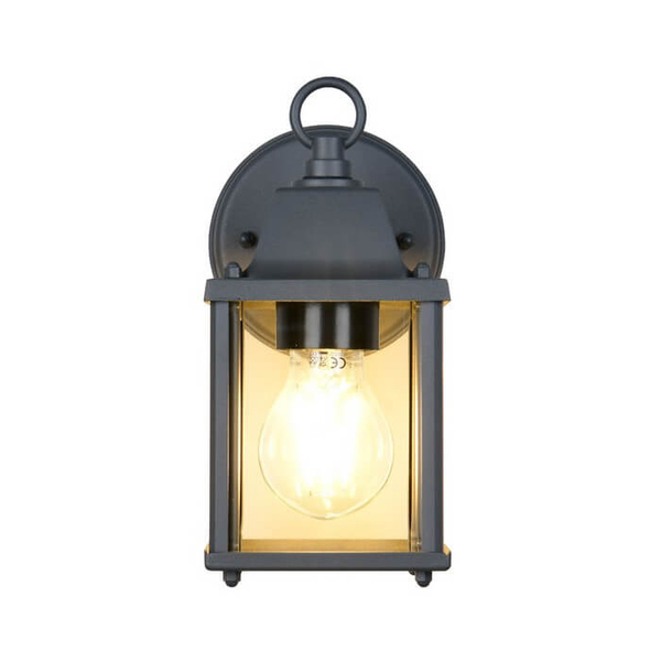 Elewacyjna lampa ścienna MIRANDE 262260142 metalowa szklana IP23 antracyt