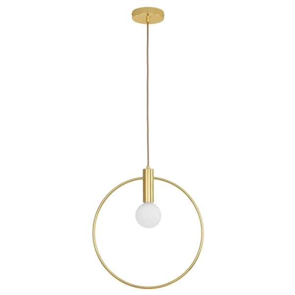 Wisząca lampa ring BELLA DP0001A-250R nad stół do jadalni złota