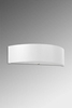 LAMPA ścienna SKALA SL.0763 abażurowa OPRAWA półokrągły kinkiet biały
