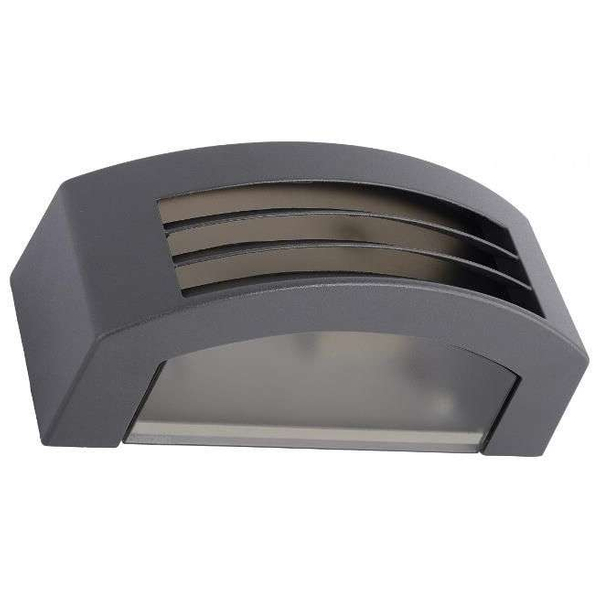 Zewnętrzna LAMPA elewacyjna ORINOKO 4387 Nowodvorski ogrodowa OPRAWA ścienna KINKIET prostokątny IP44 outdoor szary