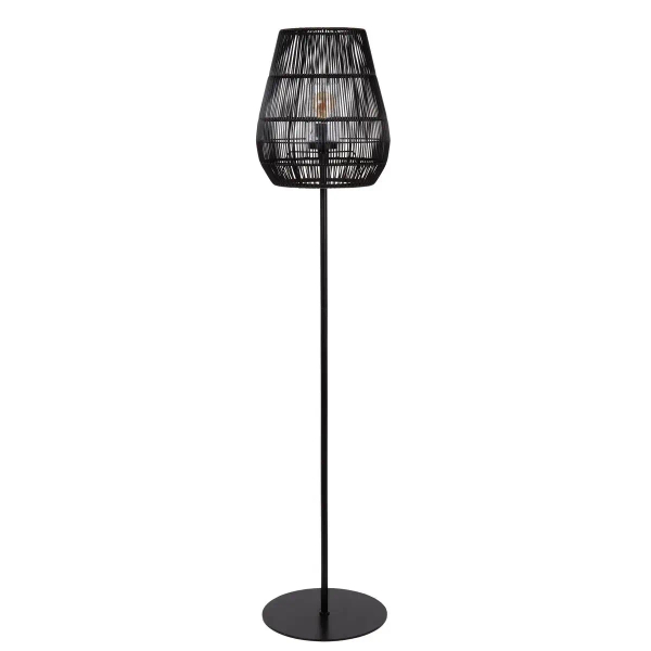 Podłogowa lampa do salonu NERIDA 03845/81/30 IP44 czarny
