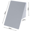Zewnętrzna LAMPA ścienna PLAIN ML096 Milagro elewacyjna OPRAWA metalowa LED 10W 4000K outdoor IP44 biała