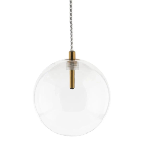 Okrągła wisząca lampa GLOBO-HD80310-G4 kula nad stół złota
