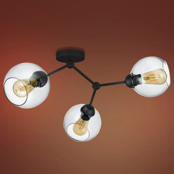 Molekułowa lampa sufitowa loft Fairy 4372 TK Lighting szklany czarny