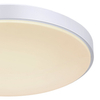 Nowoczesna LAMPA sufitowa SONNY 41586-18 Globo okrągły plafon LED 18W 3000K - 6000K z pilotem srebrny