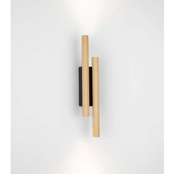 Podłużna lampa ścienna VELASCO LE44925 LED 15W 3000K tubki złote