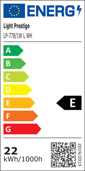 Kinkiet łazienkowy Nevada LP-778/1W L WH LED 20W 4000K IP44 minimalistyczny biały