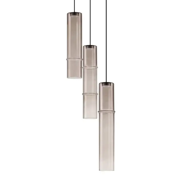 Nowoczesna potrójna lampa sufitowa SARTANO LE45163 LED 9W 3000K mokka