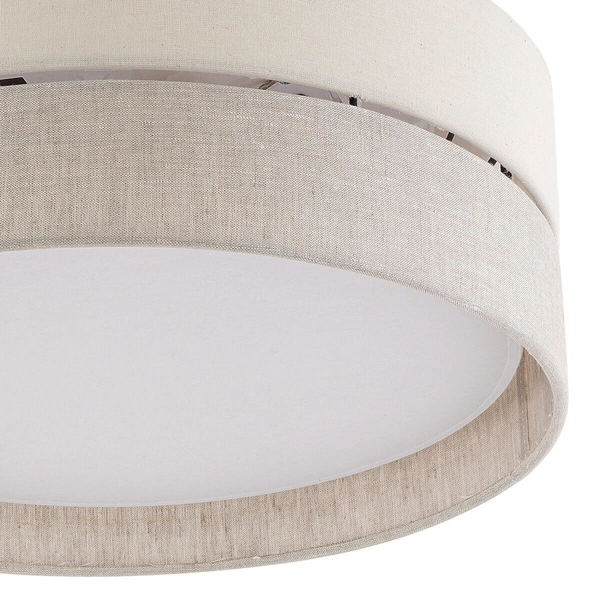 Okrągła lampa sufitowa ECO 5775 TK Lighting tkaninowa biała