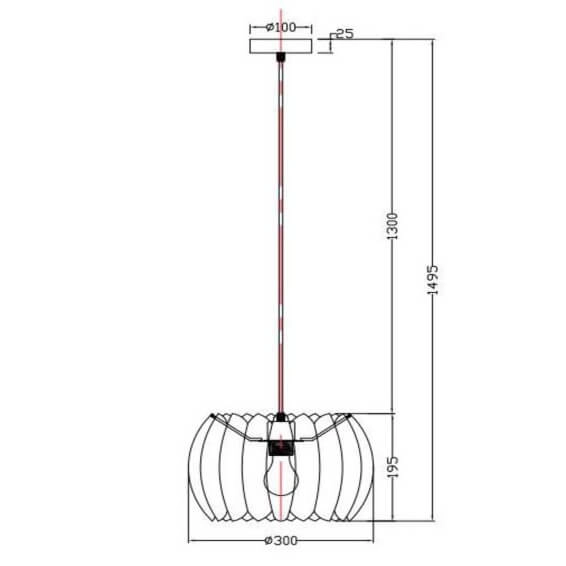 Lampa wisząca filcowa Spencer 34445/30/30 do salonu czarna