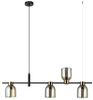 Jadalniana lampa wisząca Servio PND-66892-4-BK-AMB czarna