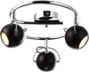 Lampa sufitowa Salva K-8002/3G BK ze spotami czarna chrom