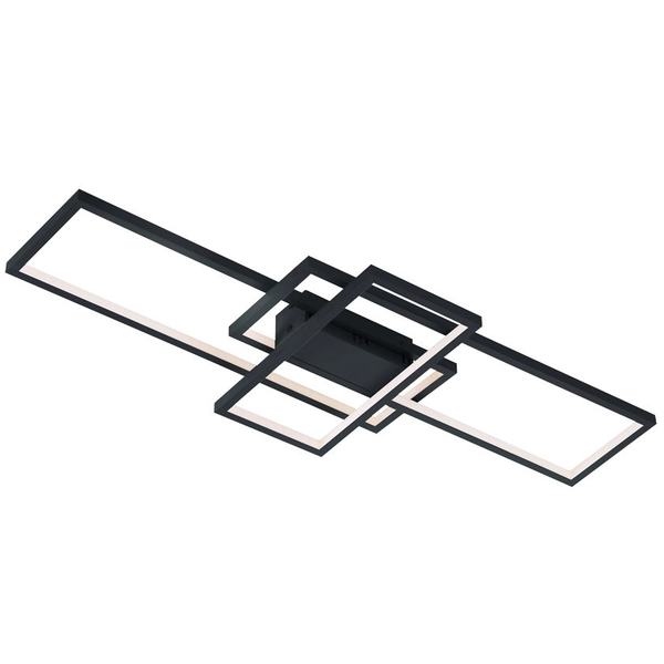 LAMPA sufitowa THIAGO 652610342 Trio geometryczna OPRAWA ramki LED RGB 36W 3000K - 6000K metalowe grafitowe