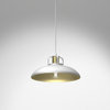 Loftowa lampa wisząca Felix metalowa nad stół biała złota