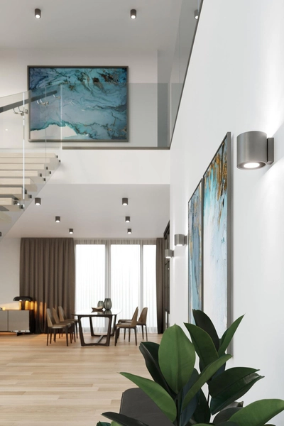 Kinkiet LAMPA ścienna SL.0566 okrągła OPRAWA metalowa tuba grafitowa