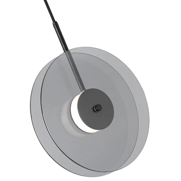 Wisząca lampa ledowa Casy LP-3176/1V SM LED 6W CCT przydymiony czarny