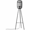 Stojąca lampa podłogowa Woodrow 94977/76 bambusowa czarny