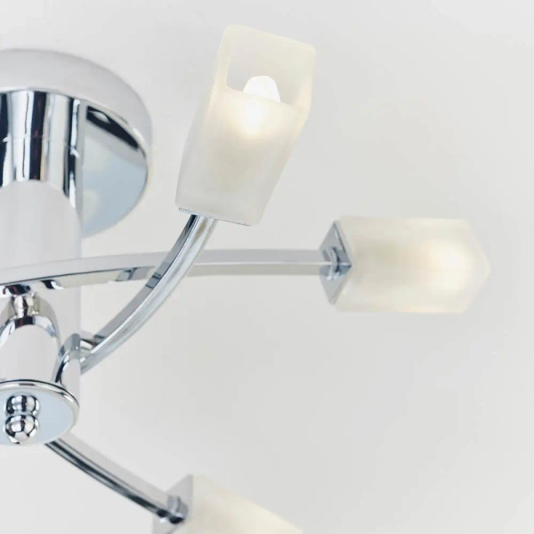 Metalowa lampa sufitowa Havana 146-6CH chrom przezroczysty