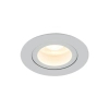 Lampa sufitowa AURA białe oczko regulowany kąt podtynkowe 1xGU10 IP65 10572