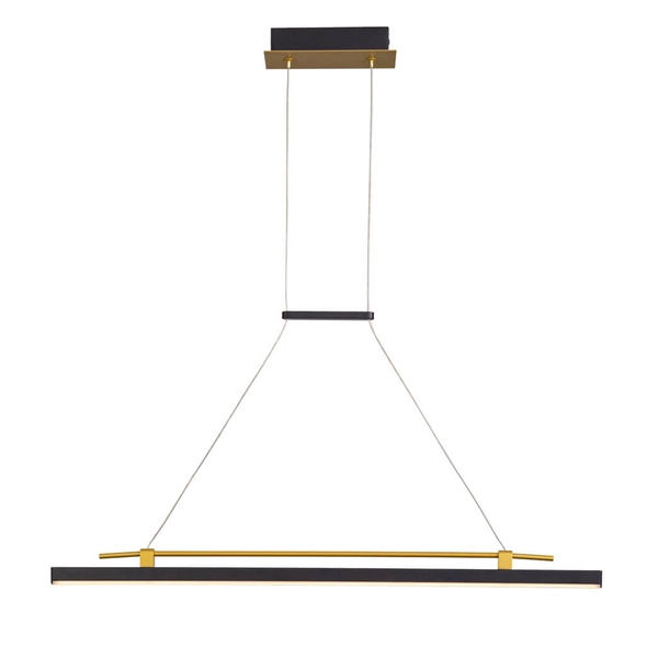 Wisząca lampa Merlot PND-54638F-16W-3K-BK-GD Italux LED 16W 3000K czarny złoty