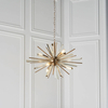 Lampa na łańcuchu wisząca L&-181936 Light& druciana złota