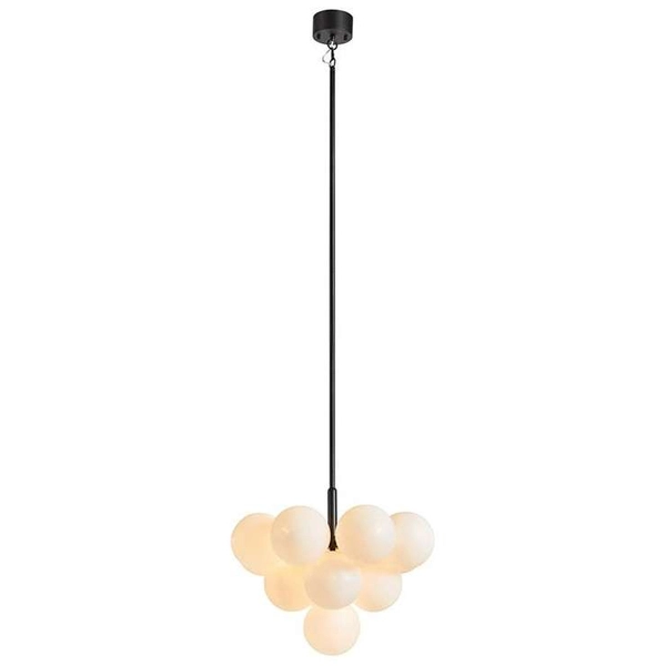 Wisząca LAMPA modernistyczna MERLOT 107911 Markslojd szklana OPRAWA zwis kule balls białe czarne