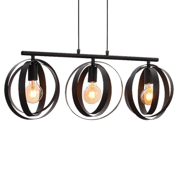 Kuchenna lampa wisząca Cortado 5361 nad wyspę zwis metalowy czarny