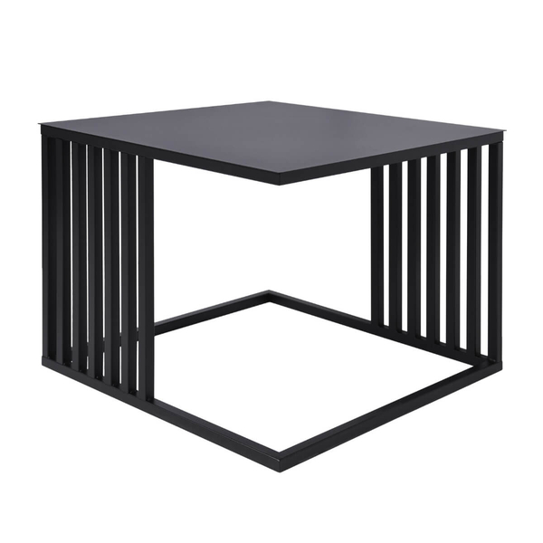 Designerski stolik do salonu Kaja Home KS-18 STOLIK Kaja metalowy czarny