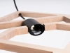 Lampa wisząca CARO SL.1757 drewniana czarna 1xE27 do kuchni