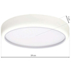 LAMPA sufitowa GEA ML6393 Milagro metalowa OPRAWA okrągła LED 36W 3000K - 6000K plafon biały