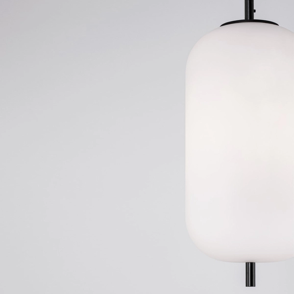 Wisząca lampa nowoczesna Marc LE42719 nad stół do jadalni szklana czarna