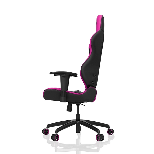 Czarno-różowy fotel S-line pianka z pamięcią kształtu