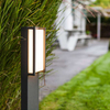 Stojąca LAMPA zewnętrzna QUBO 7193001118 Lutec metalowa OPRAWA prostokątna LED 18W 3000K słupek outdoor IP54 szary