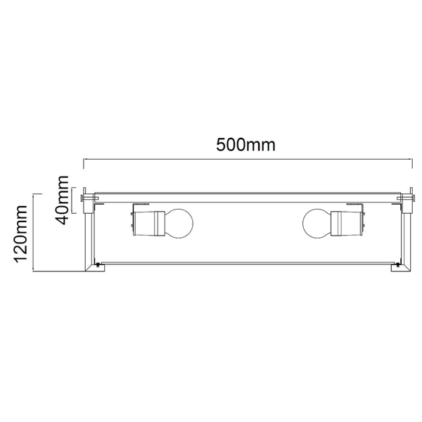 Złota lampa natynkowa Romi plafon do gabinetu z materiału