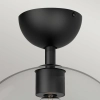 Lampa sufitowa na korytarz Jude ALM-JUDE-SF-MB-CL szklana czarna