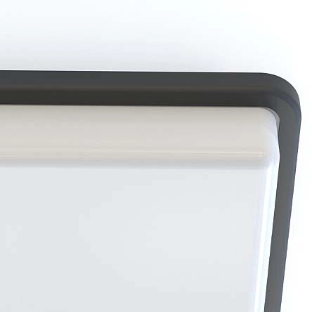 Czarna lampa natynkowa Tahoe 10038 plafoniera łazienkowa kwadrat