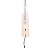 Sypialniana lampa wisząca Mauri P0589 sopel bursztynowa czarna