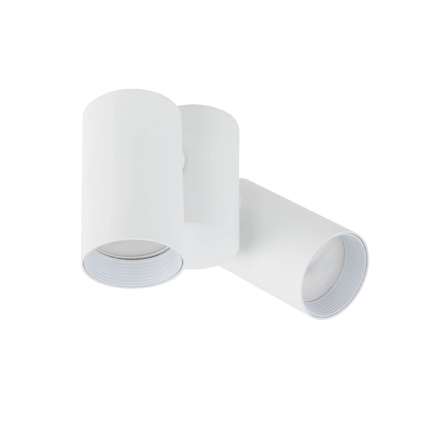 Natynkowa lampa kierunkowa Amis 10975 tubki metalowe białe złote