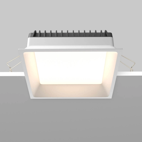 Lampa kwadratowa nasufitowa Okno DL056-24W3-4-6K-W LED 24W IP44 biała