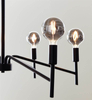 Industrialna lampa wisząca Monarch metalowa nad stół czarna