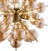 Modernistyczna LAMPA wisząca BOLLA MOD133PL-06BS Maytoni szklane kulki zwis bursztynowy mosiądz