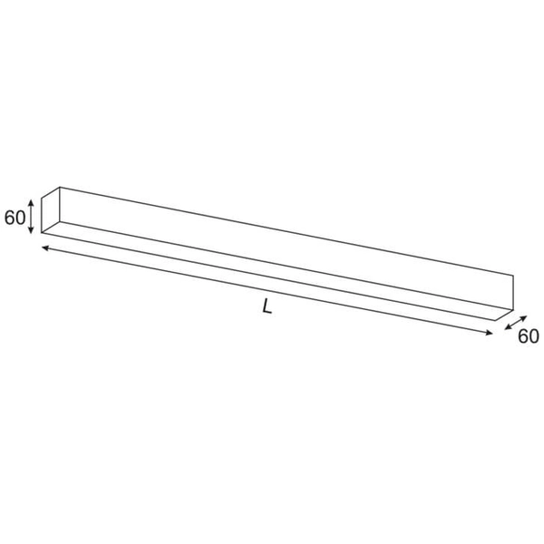 Lampa ścienna liniowa do holu Lupinus 6115015102-1 Elkim LED 56W 3000K biała