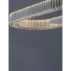 Owalna lampa wisząca Bauta crystal LED 48W 3500K glamour złota