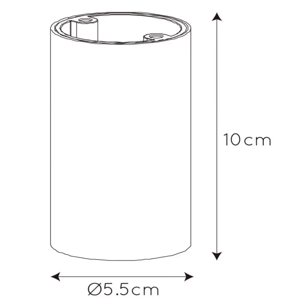 Sufitowa lampa tuba Delto 09915/06/36 Lucide metalowa szara